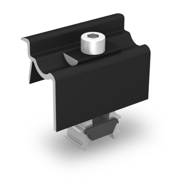 Picture of K2 | 2002589 | Universal End Clamp OneEnd, black anodized